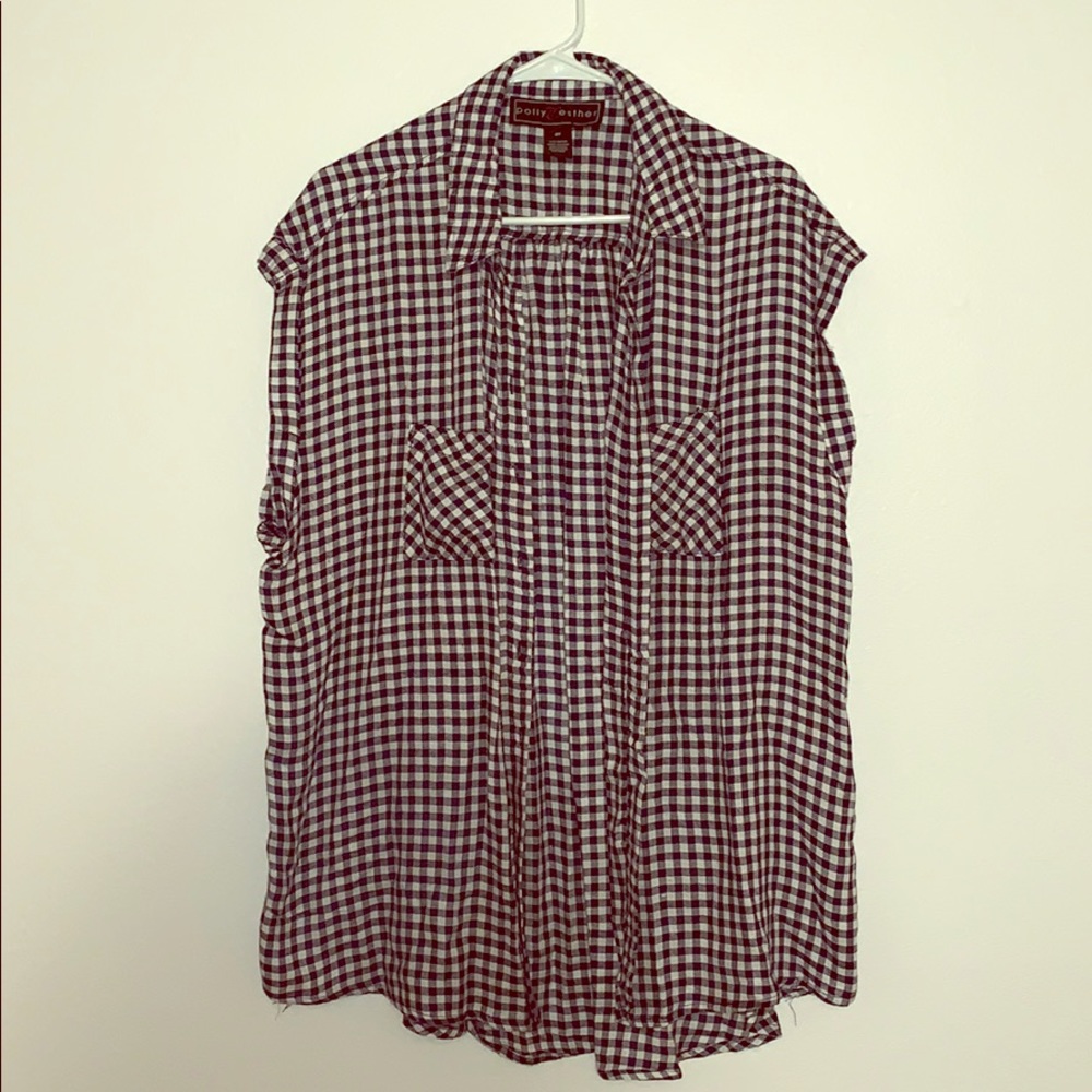 Long Button Down Top